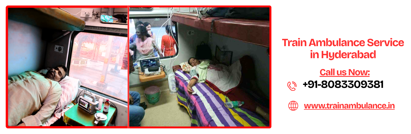 train ambulance services hyderabad