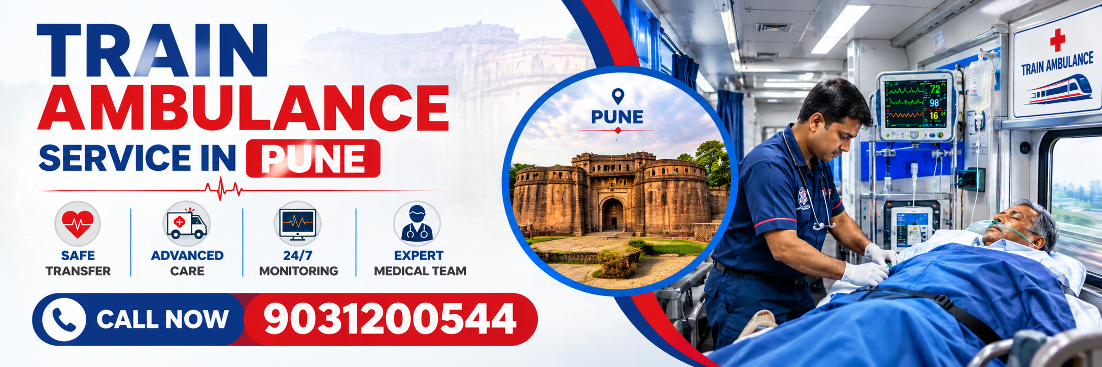 train ambulance services Chennai