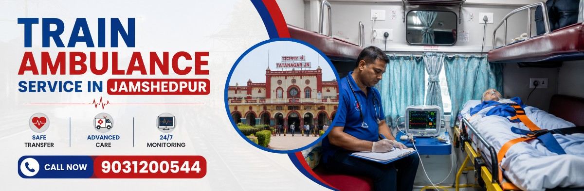 Train Ambulance Service in Jamshedpur